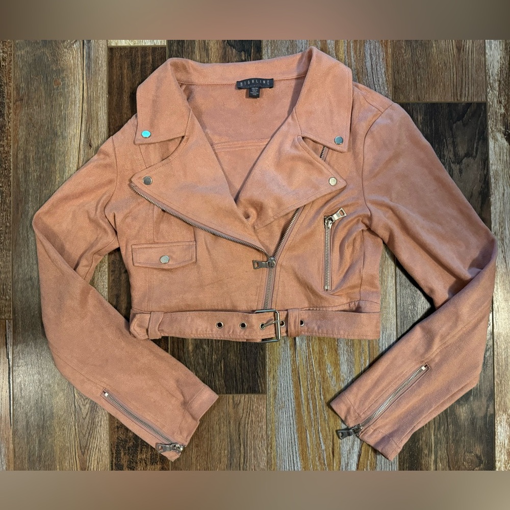 Biker Motorcycle Jacket (cropped style)